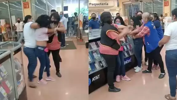 Pese a forcejear con las empleadas, ambas fueron detenidas Pese a forcejear con las empleadas, ambas fueron detenidas