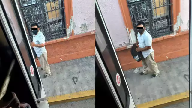 El hombre prefirió bajar del camión después de ser presionado por la joven y otros pasajeros