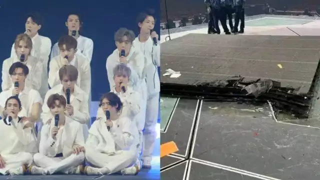 La pantalla gigante cayó sobre varios integrantes del grupo Mirror de Hong Kong