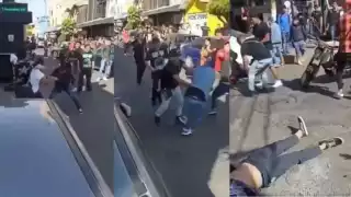 Joven es golpeado y noqueado en pelea campal en la FES Aragón