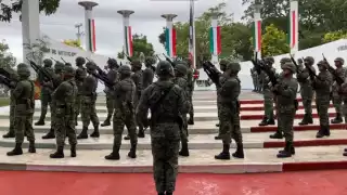 Los elementos del Ejército Mexicano en Chetumal recordaron las acciones patrióticas de los Niños Héroes durante la Intervención estadounidense en México