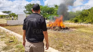 FGR destruye casi 24 kilos de narcóticos y más de 8 mil objetos delictivos en Yucatán