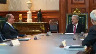 AMLO destacó su reunión con el CEO de BlackRock en Palacio Nacional
