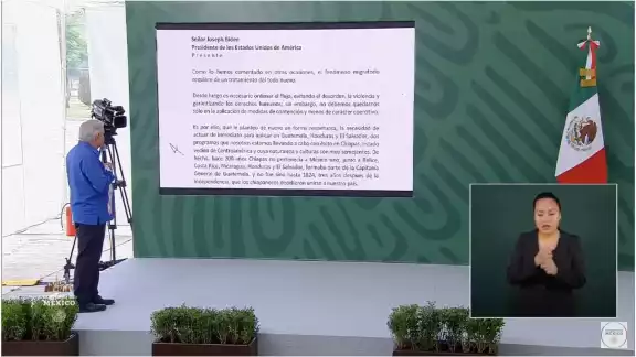 AMLO lee la carta que envió a Joe Biden sobre migración AMLO lee la carta que envió a Joe Biden sobre migración