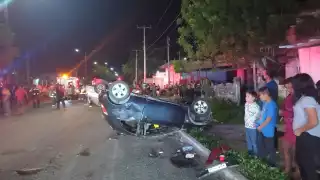 Los peritos especialistas levantaron su reporte y valoraron los daños materiales en alrededor de 80 mil pesos