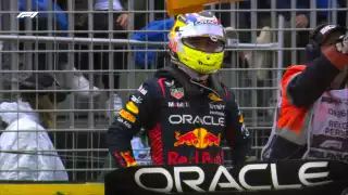 Checo Peréz abandona Q1 del GP de Australia por problemas con su auto