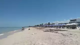 Baja afluencia de visitantes a Progreso este sábado