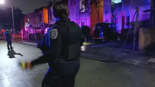 El hombre herido tuvo que ser trasladado a un hospital para su valoración médica