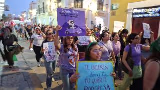 Desde jóvenes hasta adultas, incluso niñas, marcharon este domingo.