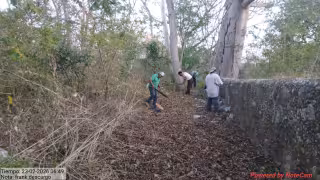 Acción preventiva: campesinos de Chunkanán limpian brechas contra el fuego