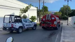 Vecinos reportaron el incendio luego de ver humo saliendo del terreno baldío