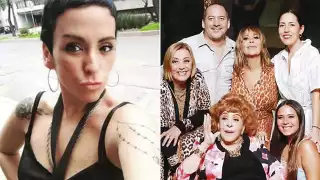 Mayela Laguna, exnuera de Silvia Pinal, es captada vendiendo comida en la calle