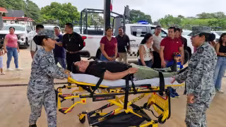 Guardia Nacional realiza paseo dominical en sus instalaciones de Tekax, Yucatán