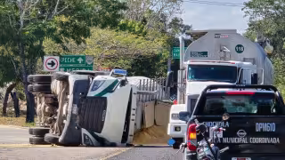 Solamente se registraron daños materiales en el accidente en Chocholá