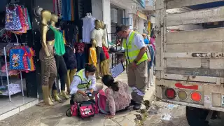 La mujer fue trasladada a un hospital de Campeche