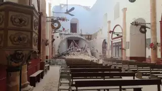 Reconstrucción piedra por piedra: la parroquia de Calkiní tras el derrumbe