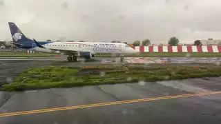 El vuelo 820 CDMX-Mérida se mantuvo por más de una hora en la pista de despegue