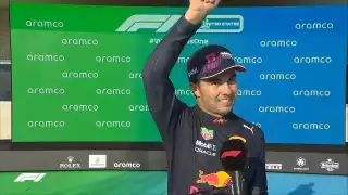 Checo venía liderando las pruebas, ya que en las dos anteriores ocupó el primer lugar
