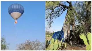 Este sábado se registró el incendio de globo cuando estaba en el aire, el cual fue captado en video