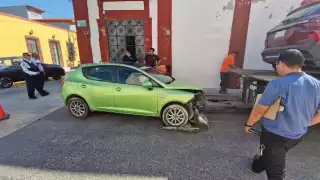 Menor herido en aparatoso accidente