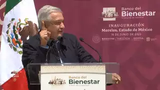 AMLO indicó que esta sucursal del Banco del Bienestar en el Estado de México será benéfico para la población