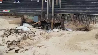 El fenómeno natural afectó a dos de los arenales más populares de Solidaridad: Mamita’s y Fundadores