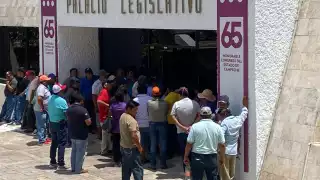 Arribaron al Palacio Legislativo