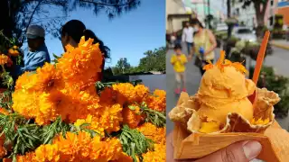 Helado de flor de cempasúchil, receta para el Día de Muertos