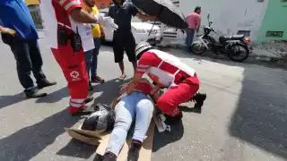 Al sitio arribaron agentes de vialidad y tránsito municipal