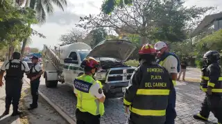 Controlan falla eléctrica en pipa de gas en Playa del Carmen; no hubo riesgo para los vecinos