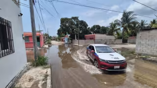 Vecinos de Plan Chac denuncian severos encharcamientos.