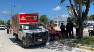 Un hecho de tránsito se registró en las inmediaciones de la colonia Cuatro Caminos.