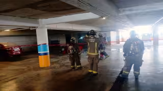 Elementos del Heroico Cuerpo de Bomberos atendió el llamado de emergencia.
