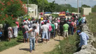 Los ejidatarios realizaron la delimitación de parcelas