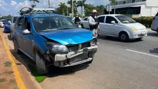 Solamente se registraron daños materiales en el accidente