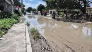 Vecinos de la colonia La Cruz en Champotón denunciaron el grave deterioro de la calle 14.