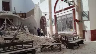 En diciembre se desplomó el techo de la iglesia a San Luis Obispo