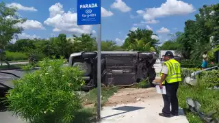 Solamente se registraron daños materiales en el accidente
