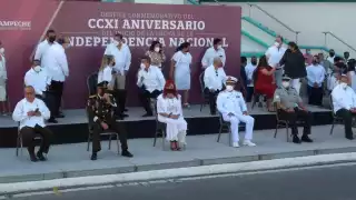 El evento está encabezado por la gobernadora Layda Sansores, así como autoridades de los tres órdenes de gobierno