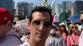 Marcha en defensa del INE: Rommel Pacheco revela por qué participó