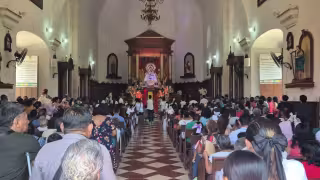 La solemne subida de la Virgen de las Mercedes tuvo una duración aproximada de 14 minutos