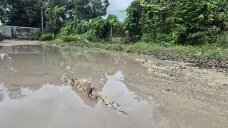 Vecinos de la colonia Cuauhtémoc Cárdenas en Champotón denuncian el deterioro de la calle 18.