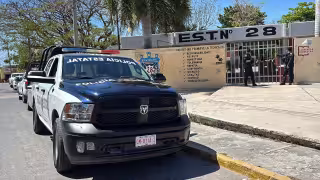 Explosión de petardo provoca alarma y movilización en la Secundaria Técnica 28 de Campeche