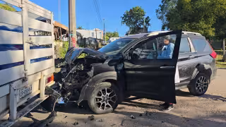Choque en San Francisco: acuerdo entre conductores