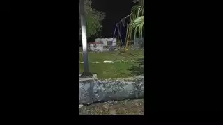 Los columpios se movieron solos y logró ser grabado