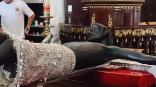 INAH asegura que los daños en el Cristo Negro Señor de San Román son reversibles.