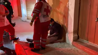 El hombre fue atendido luego de su accidente