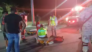 Conductor ebrio arrolla a motociclista en Escárcega 