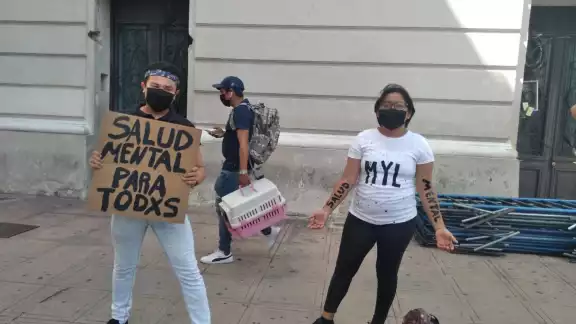 Los jóvenes se reunieron en el Pasaje de la Revolución en corazón del Centro Histórico de Mérida