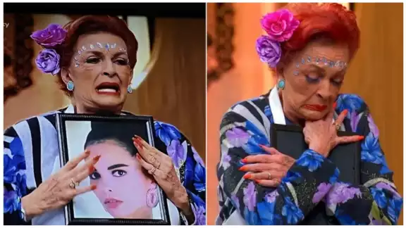 Al abrazar con fuerza el retrato de Mariana, la conductora compartió cómo la recuerda en estas fechas de Día de Muertos